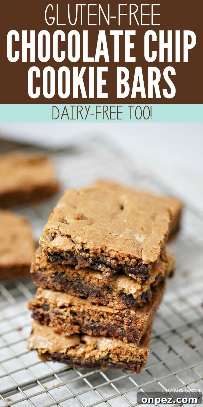 These Gluten-free Chocolate Cookie Bars are deliciously chewy and dairy-free too! This is a perfect quick and easy recipe when you don't have a lot of time but are craving a sweet treat! They're so easy, kids will love helping you bake too!