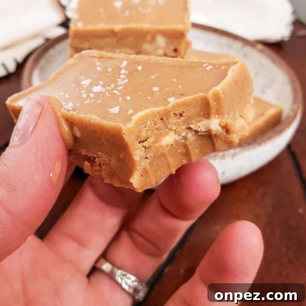 4-Ingredient Peanut Butter Fudge Recipe 5 Finished peanut butter fudge bars