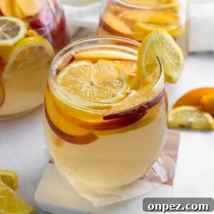 Ginger Peach White Wine Sangria Recipe 6 Ginger Peach White Sangria