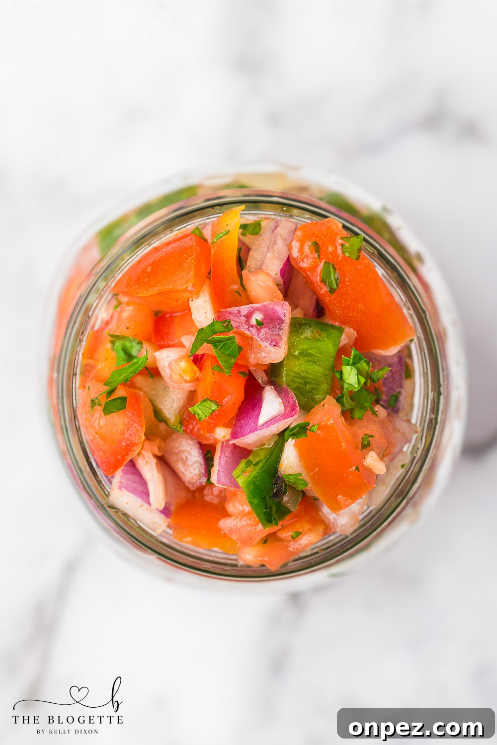 Fresh Pico de Gallo Recipe: Classic Mexican Chunky Salsa 8 Homemade salsa in a mason jar