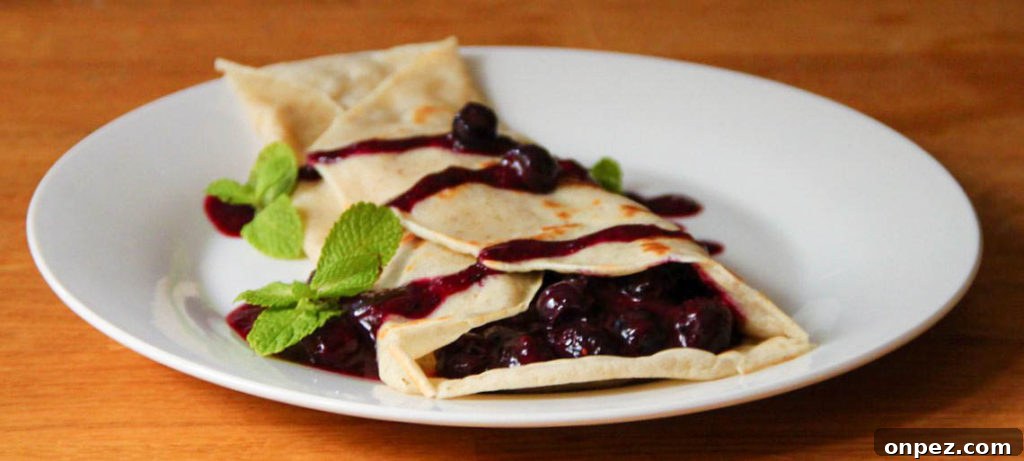 Classic Vegan Crepes: Light, Fluffy Plant-Based Recipe 2 vegan crepes