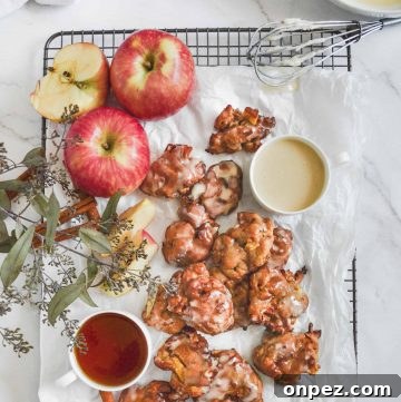 air fryer apple fritters