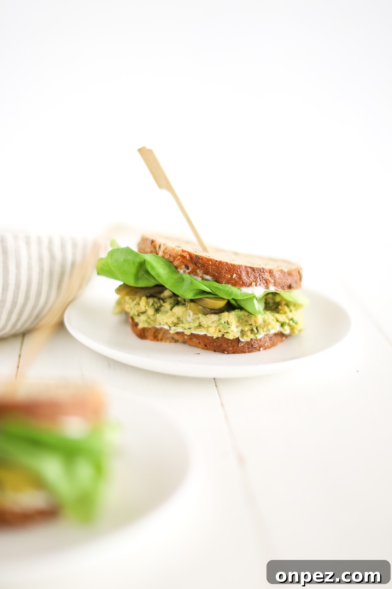 vegan egg salad sandwich option