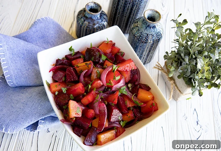 Sweet and Sour Roasted Beets with Caramelized Onions 3 img 594 2