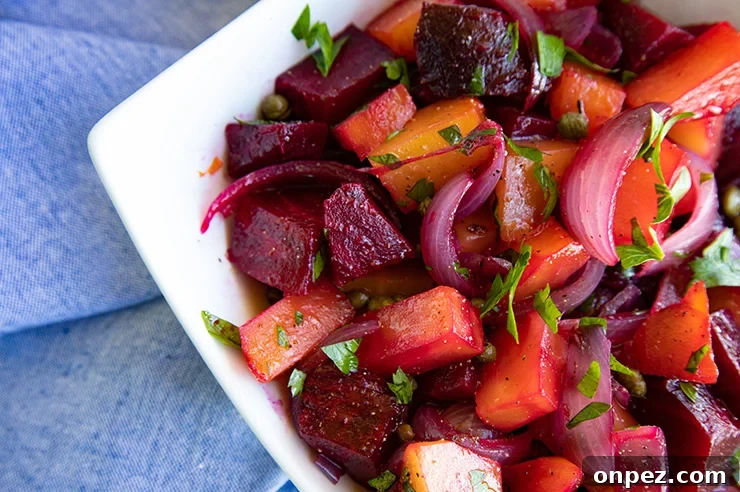 Sweet and Sour Roasted Beets with Caramelized Onions 7 img 594 4