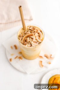 Vegan Mango Creamsicle Smoothie - Gluten-Free & No Refined Sugar 5 Mango Creamsicle Smoothie Vegan