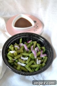 Grandma's Macaroni and Cheese Recipe 3 Green bean and red onion salad