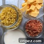 Grandma's Macaroni and Cheese Recipe 7 Collect ingredients for macaroni and cheese