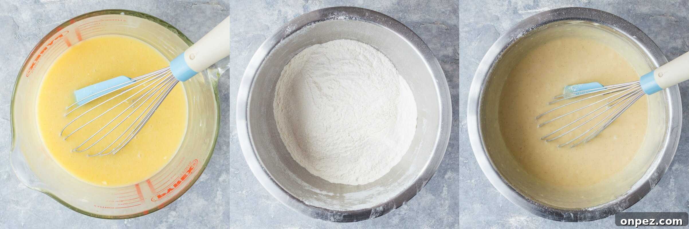 step 1 - making the batter