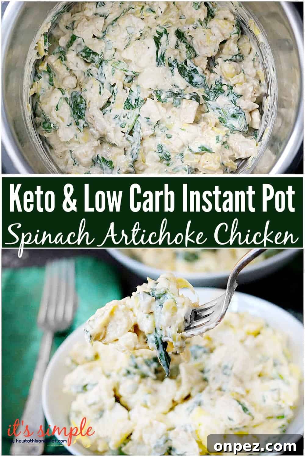 Instant Pot Spinach and Artichoke Chicken 10 keto spinach artichoke dip