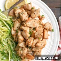 Garlic Butter Chicken Bites for Paleo and Whole30 2 Dish image