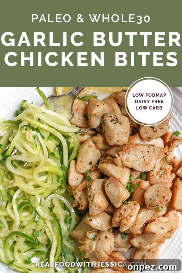 Finished Paleo Whole30 Garlic Butter Chicken Bites Finished Paleo Whole30 Garlic Butter Chicken Bites