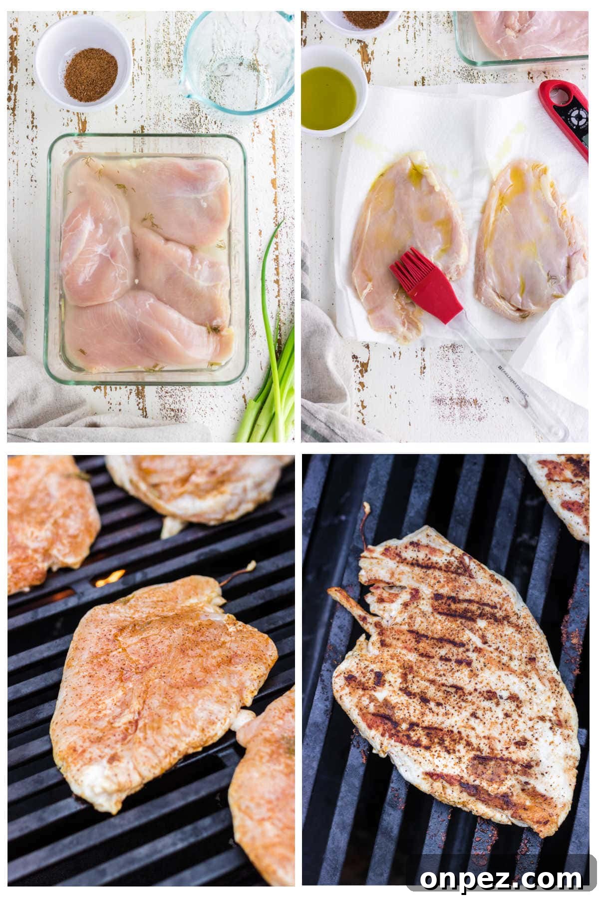 Juicy Cajun Grilled Chicken Breast Recipe 4 Step by step images showing how to make this recipe.