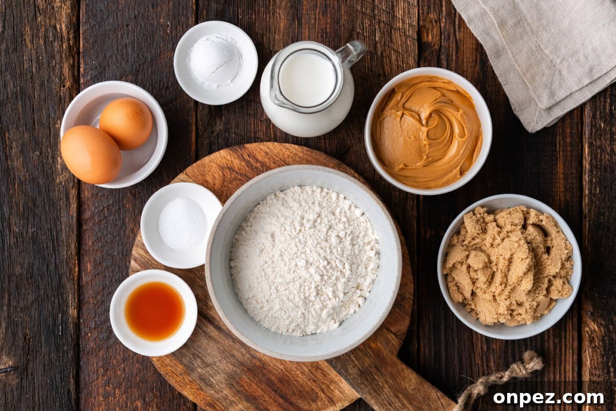 Ingredients for Peanut Butter Bread